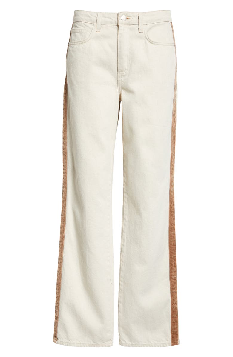 L'AGENCE Jones High Waist Stovepipe Jeans, Alternate, color, Desert Tan/ Ivory Taupe