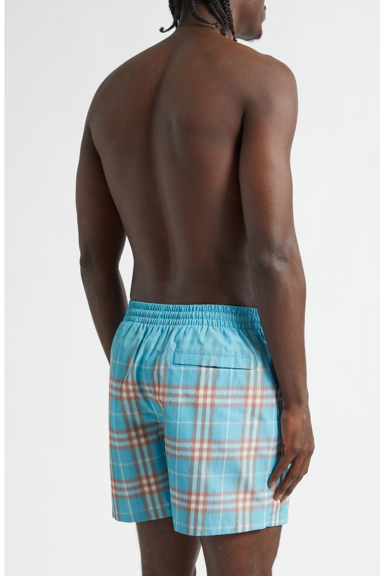 Check Swim Trunks, Alternate, color, ATOM BLUE IP CHECK