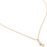 Monica Vinader Diamond Alphabet Pendant Necklace
