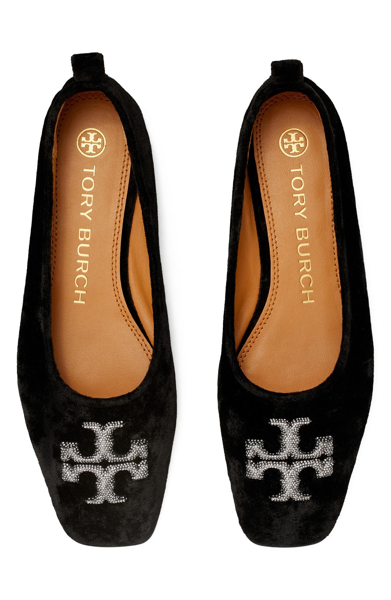 Tory Burch Eleanor Crystal Ballet Flat, Alternate, color, 