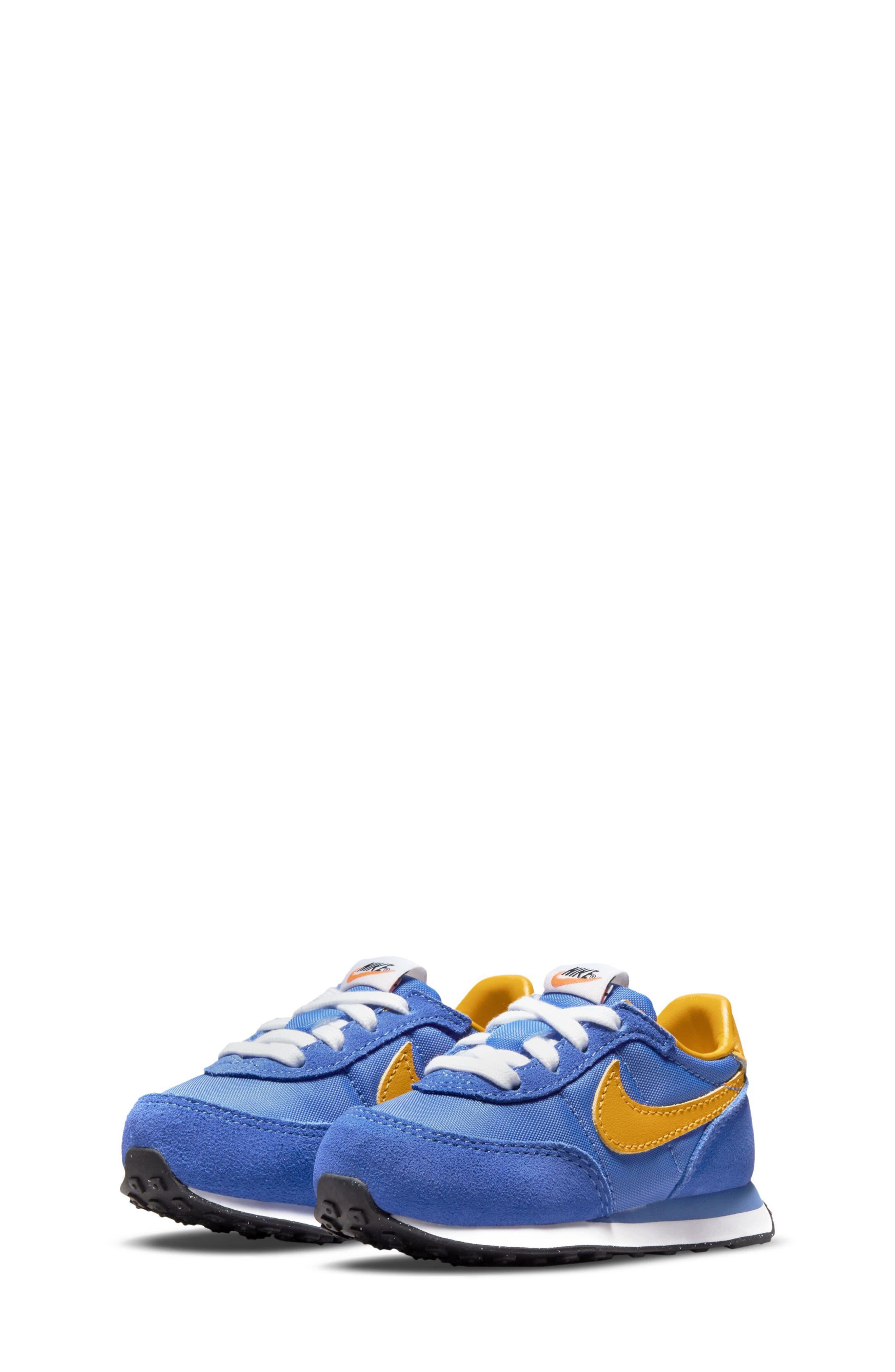 Waffle Trainer 2 Sneaker, Main, color, BLUE/ GOLD/ WHITE/ BLACK