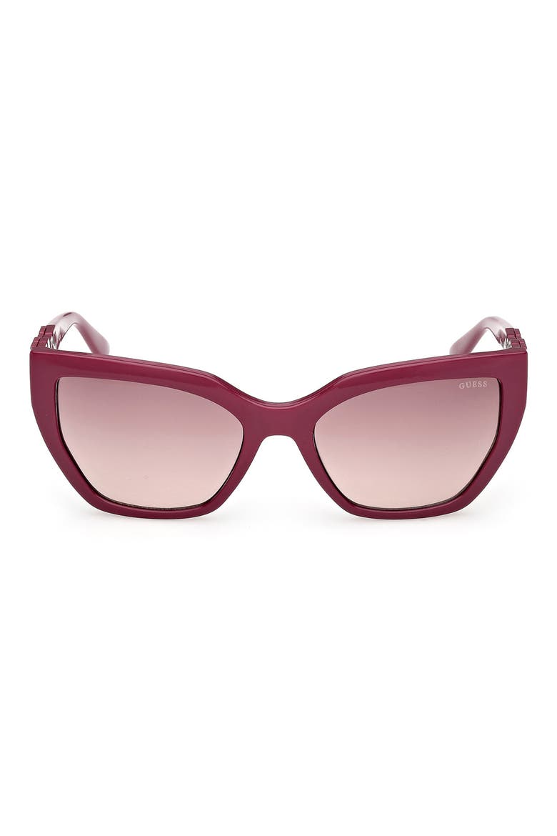 Cat Eye Sunglasses, Main, color, VIOLET / GRADIENT BORDEAUX