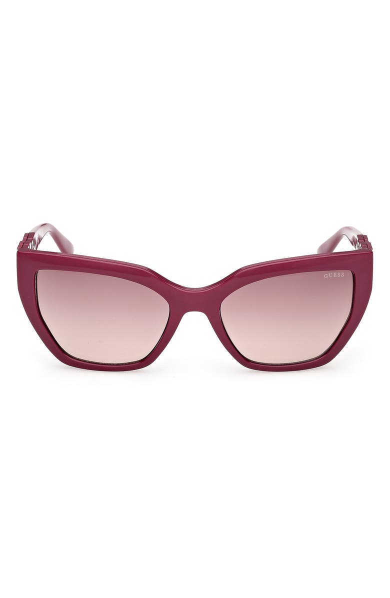 GUESS Cat Eye Sunglasses, Main, color, Violet / Gradient Bordeaux