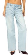 EDIKTED Ace Relaxed Low Rise Wide Leg Jeans