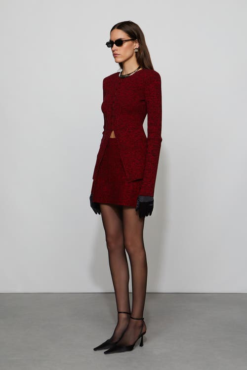 Et Ochs Mischa Knit Cardigan In Burgundy