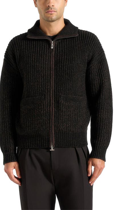 Jamie Unisex Speckled Wool Zip Through Jacket