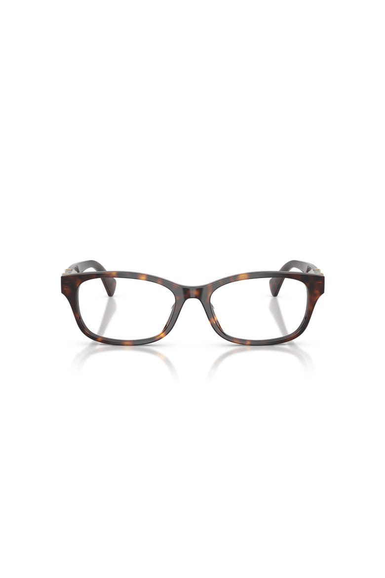 52mm Rectangle optical glasses, Alternate, color, Tortoise