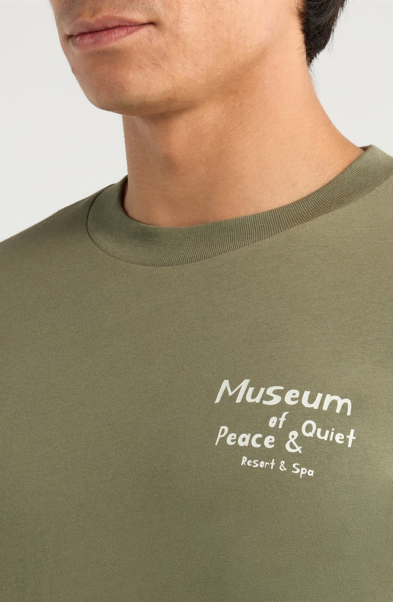 Museum of Peace & Quiet Resort Graphic T-Shirt, Alternate, color, Olive