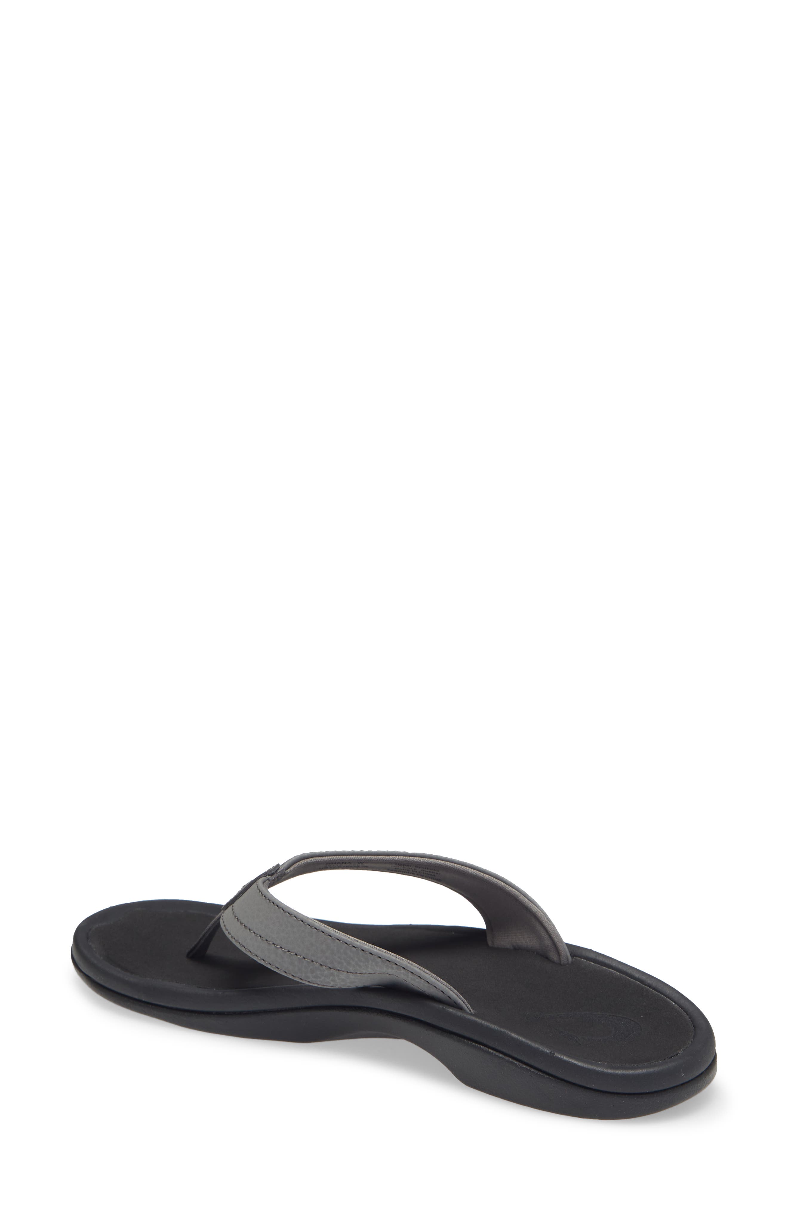 OluKai Ohana Flip Flop, Alternate, color, Charcoal/ Onyx