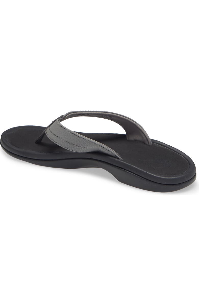 OluKai Ohana Flip Flop, Alternate, color, Charcoal/ Onyx