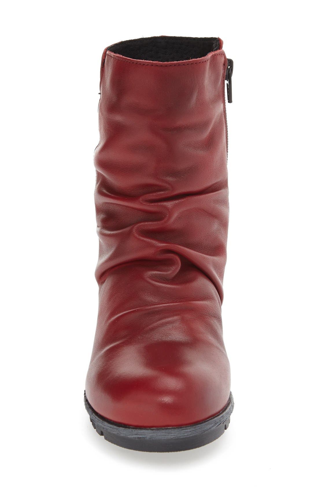 Madrid Waterproof Insulated Waterproof Waterproof Bootie, Alternate, color, RED MIAMI LEATHER