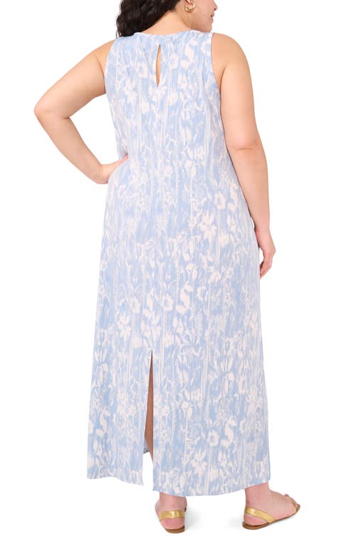 VINCE CAMUTO VINCE CAMUTO PRINT SLEEVELESS MAXI DRESS 
