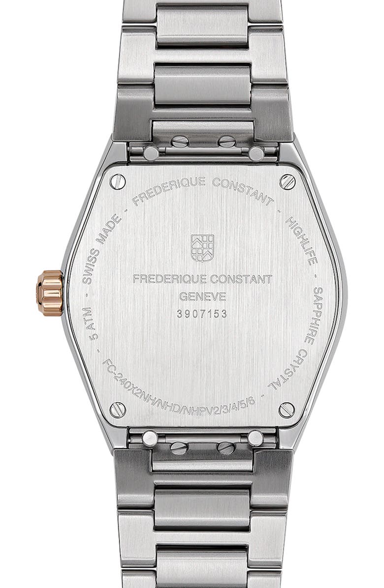 FREDERIQUE CONSTANT Highlife Diamond Bracelet Watch, 31mm, Alternate, color, Two-Tone