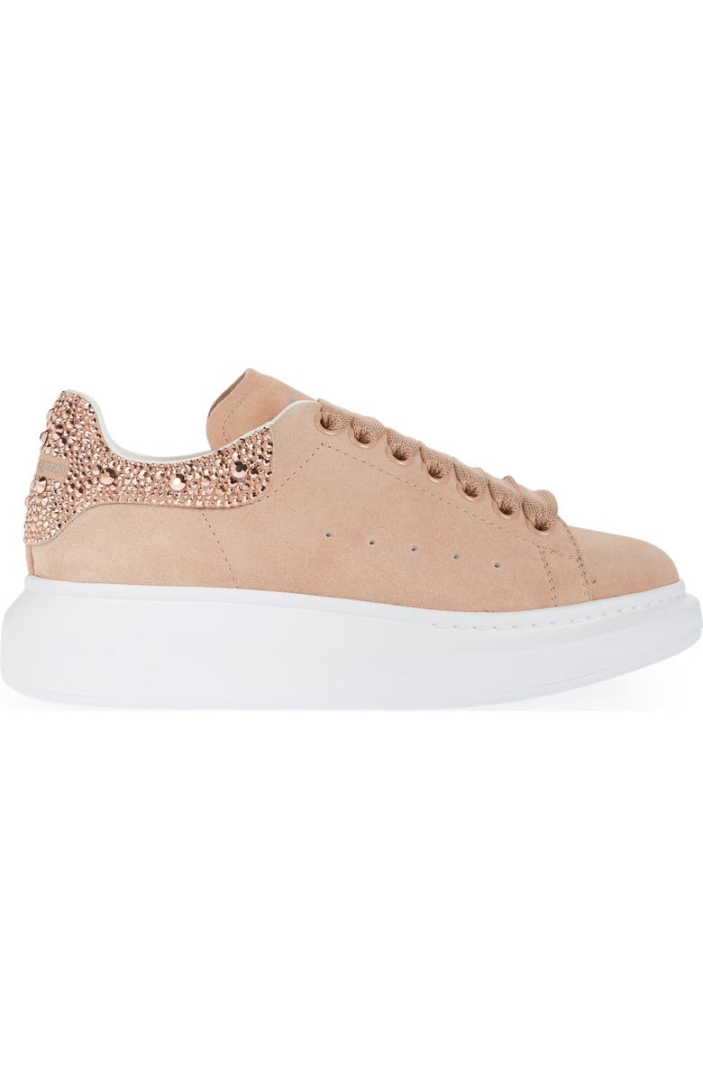 McQueen Alexander McQueen Oversize Crystal Embellished Sneaker, Alternate, color,