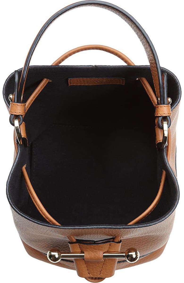 Strathberry Midi Lana Ossette Leather Crossbody Bucket Bag, Alternate, color,