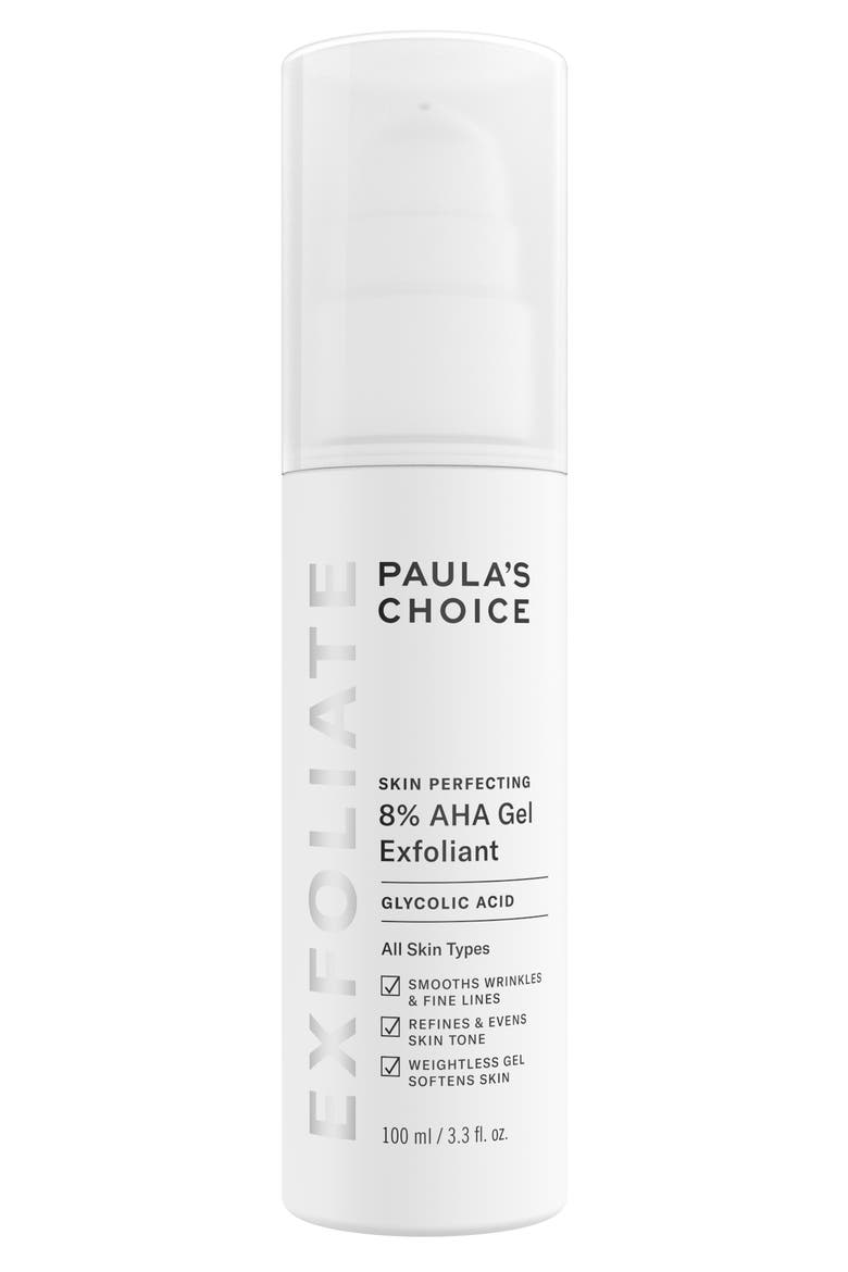Skin Perfecting 8% AHA Gel Exfoliant, Main, color, NO COLOR
