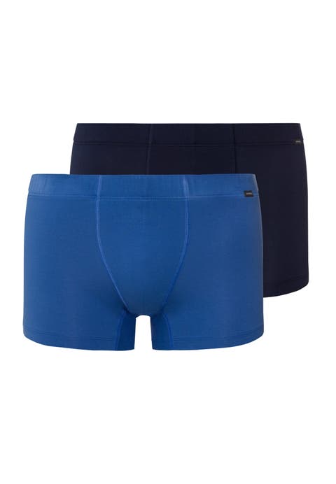 Cotton Essentials 2-Pack Cotton Boxer Briefs With Covered Waistband