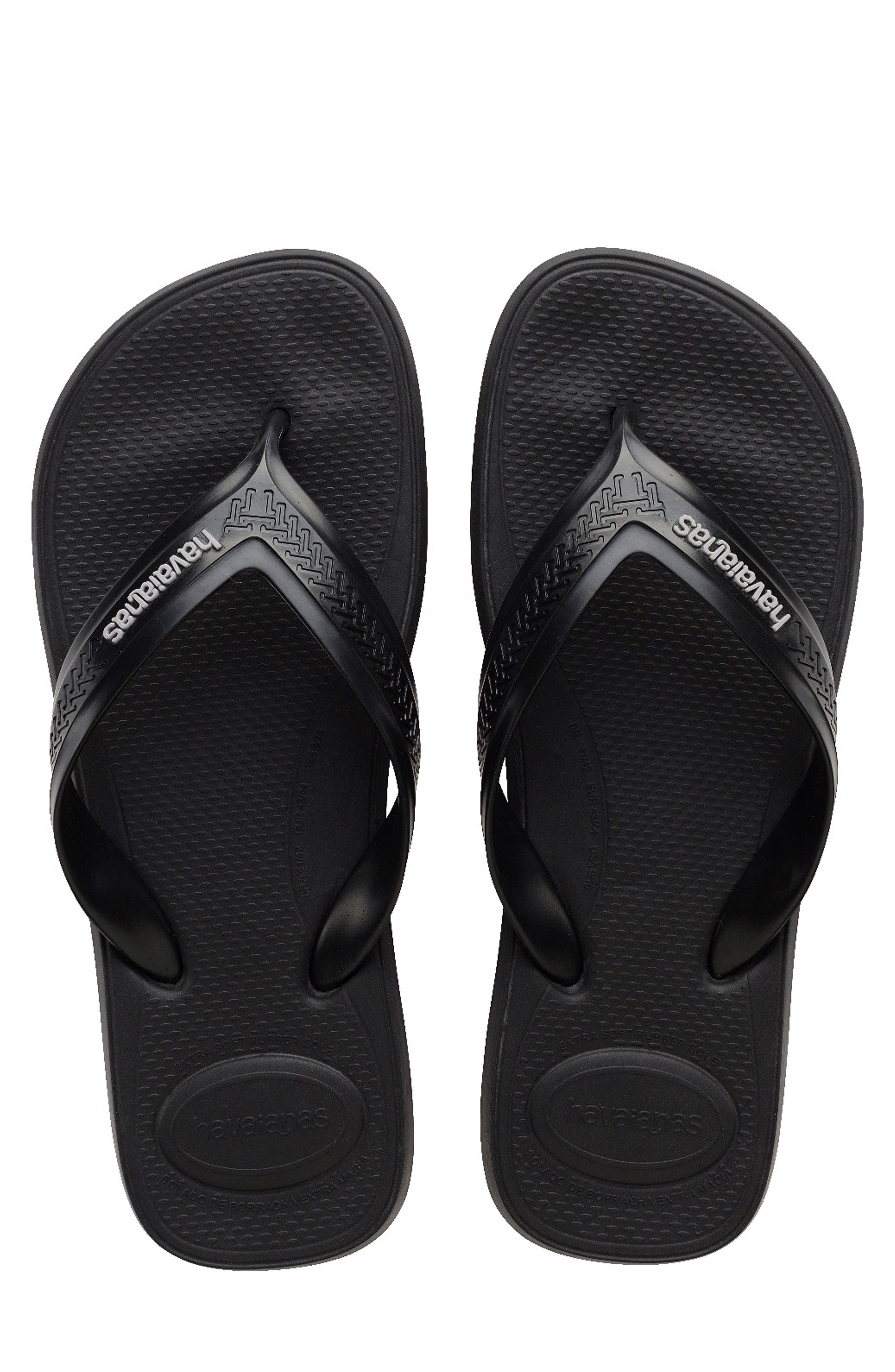 Top Max Comfort Flip Flop, Alternate, color, BLACK