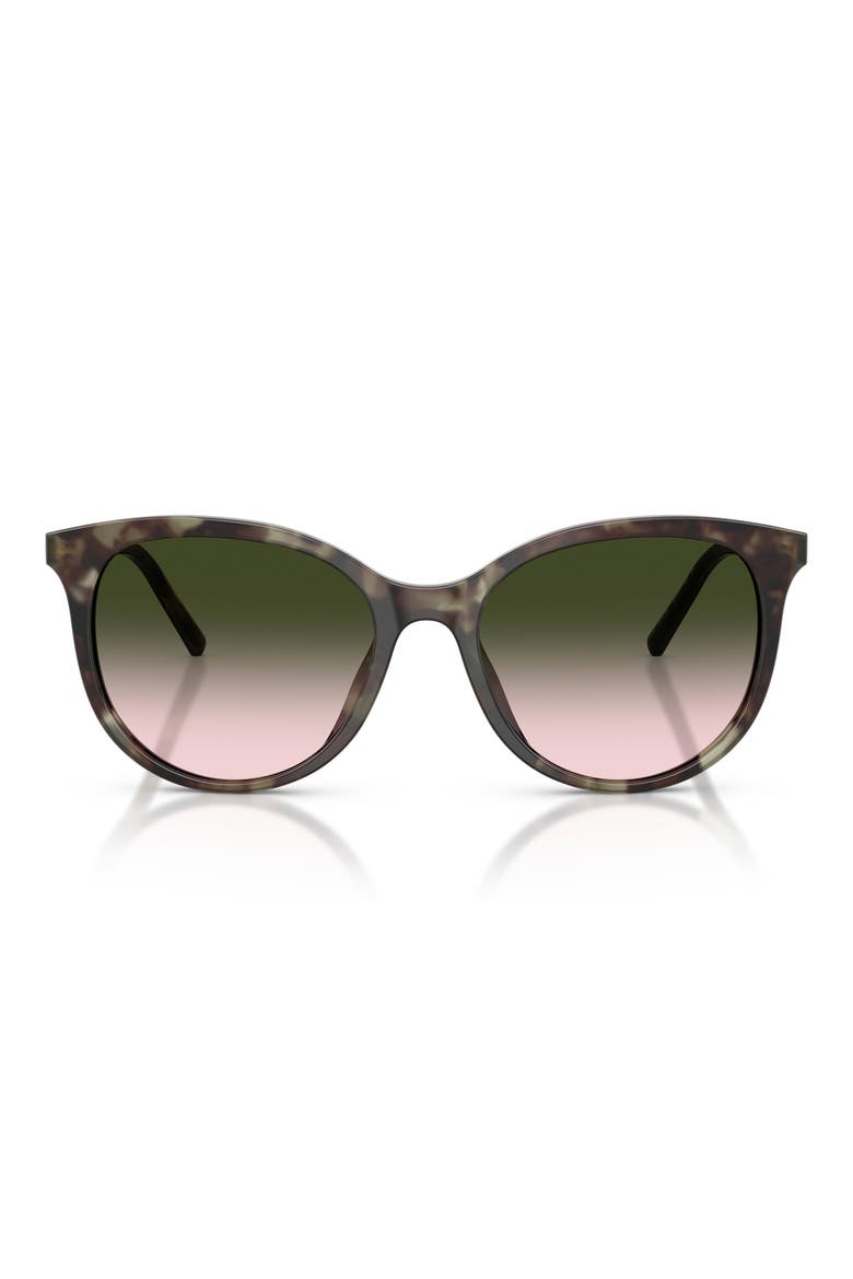 55mm Phantos Sunglasses, Main, color, GREEN HAVANA / BROWN GREEN