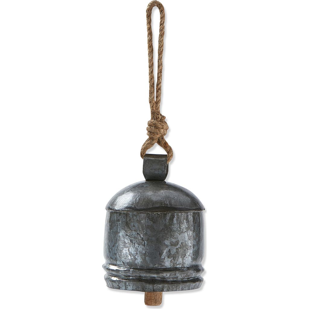 Tag Classic Artisan Silver Bell Decorative Holiday Decor In Gray