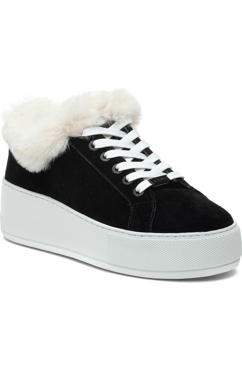 JSlides Mellia Faux Fur Sneaker, Main, color,