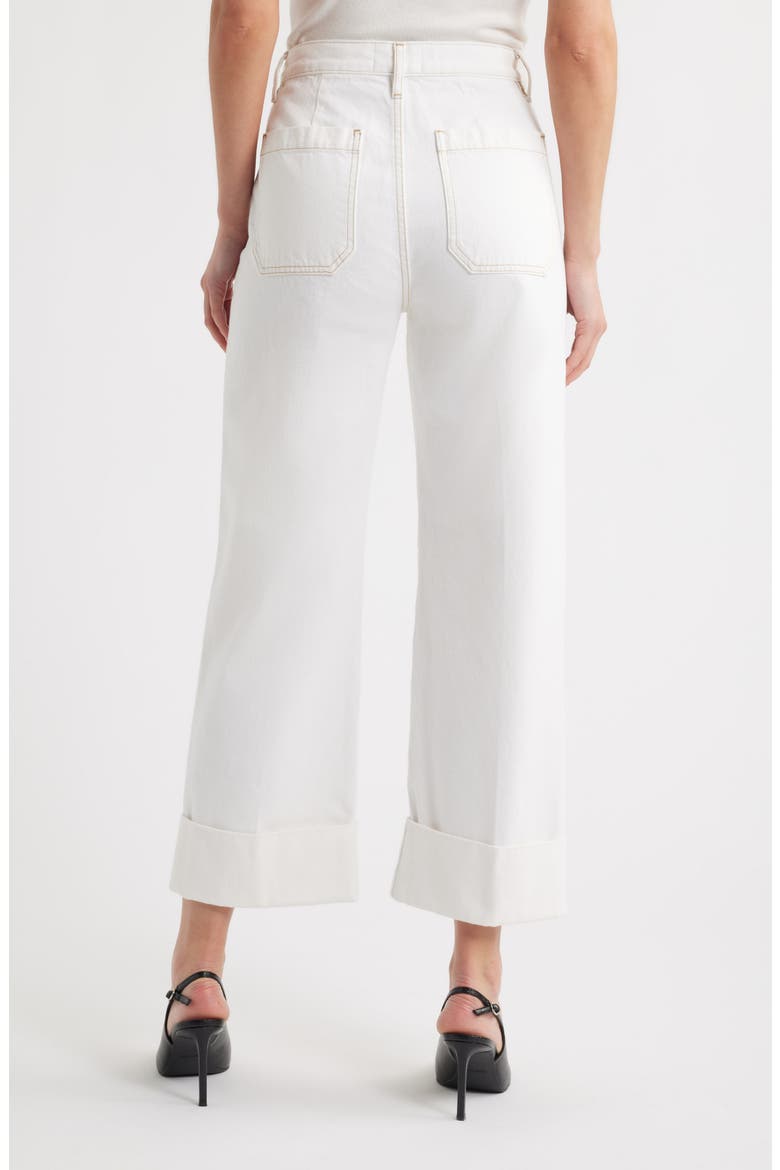 The Utility Cuff Wide Leg Jeans, Alternate, color, AU NATURAL CLEAN