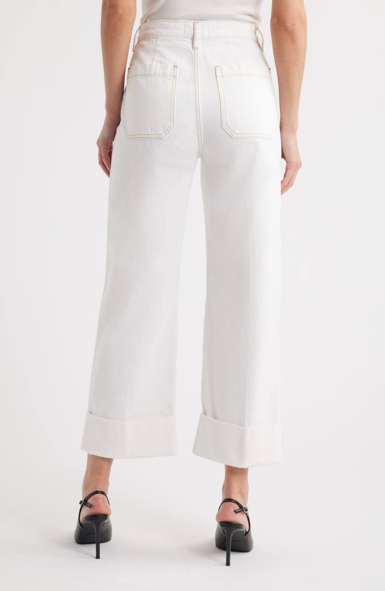 FRAME The Utility Cuff Wide Leg Jeans, Alternate, color, Au Natural Clean