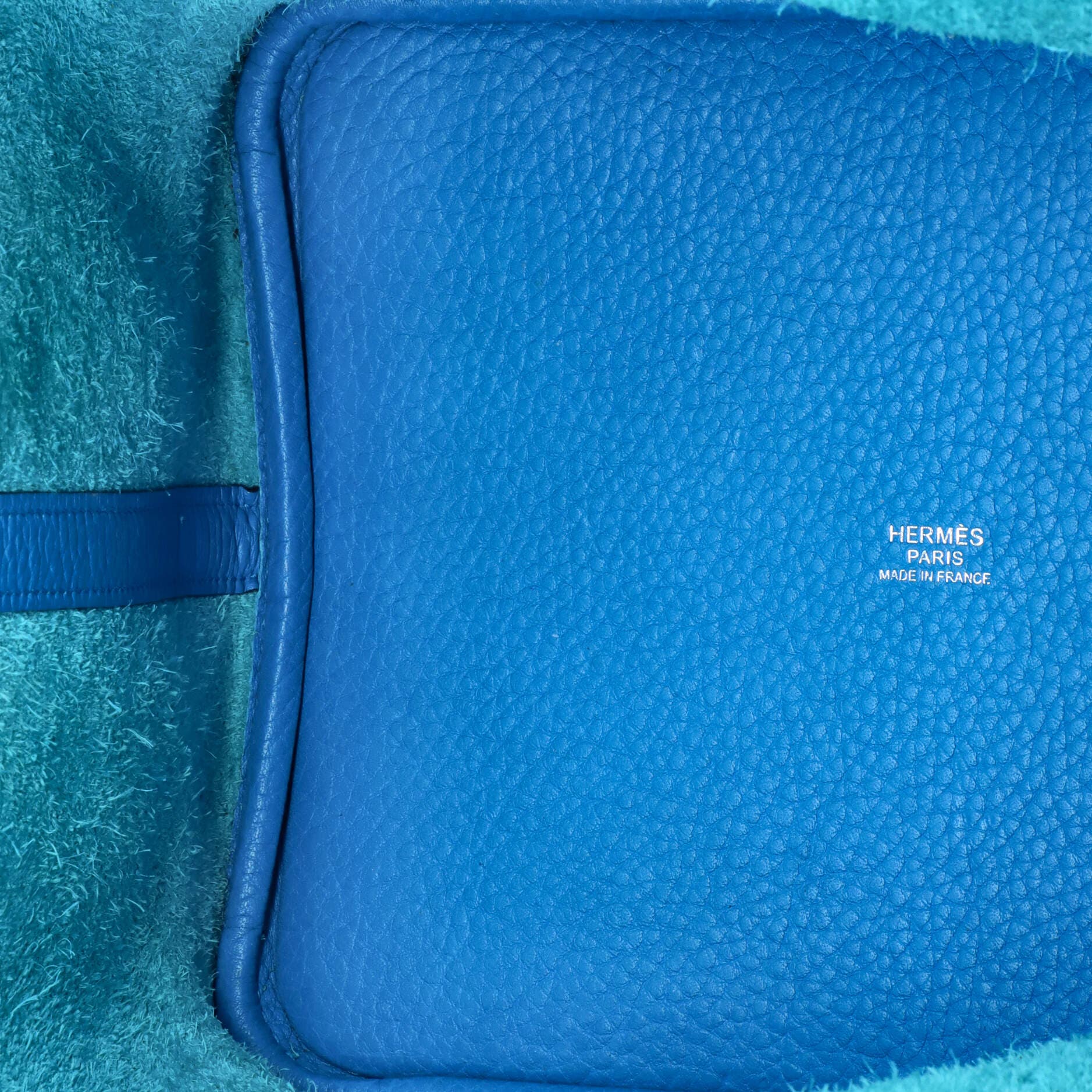 Pre-Owned Hermes Picotin Lock Bag Clemence MM, Alternate, color, Bleu Zanzibar