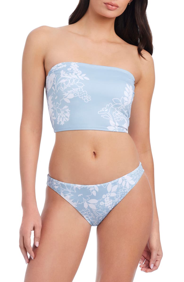 Sanctuary Ruched Back Hipster Bikini Bottoms, Alternate, color, 