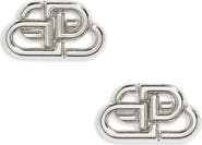 Balenciaga Interlocking Logo Stud Earrings