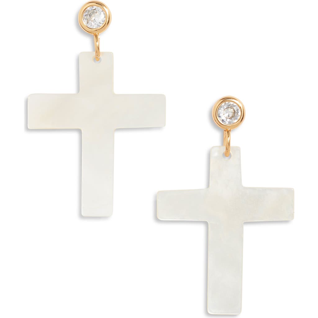 Frasier Sterling Roma Cross Drop Earrings
