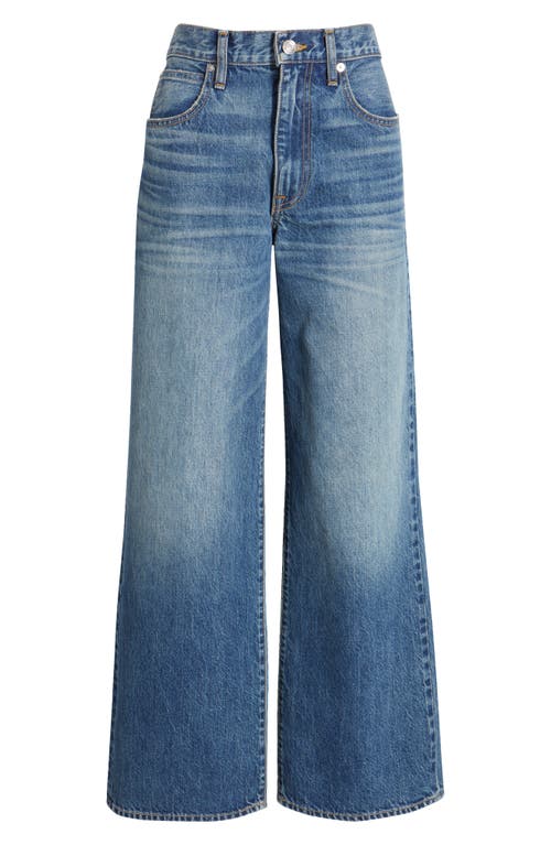 Shop Slvrlake Selena High Waist Organic Cotton Wide Leg Jeans In Six Rivers
