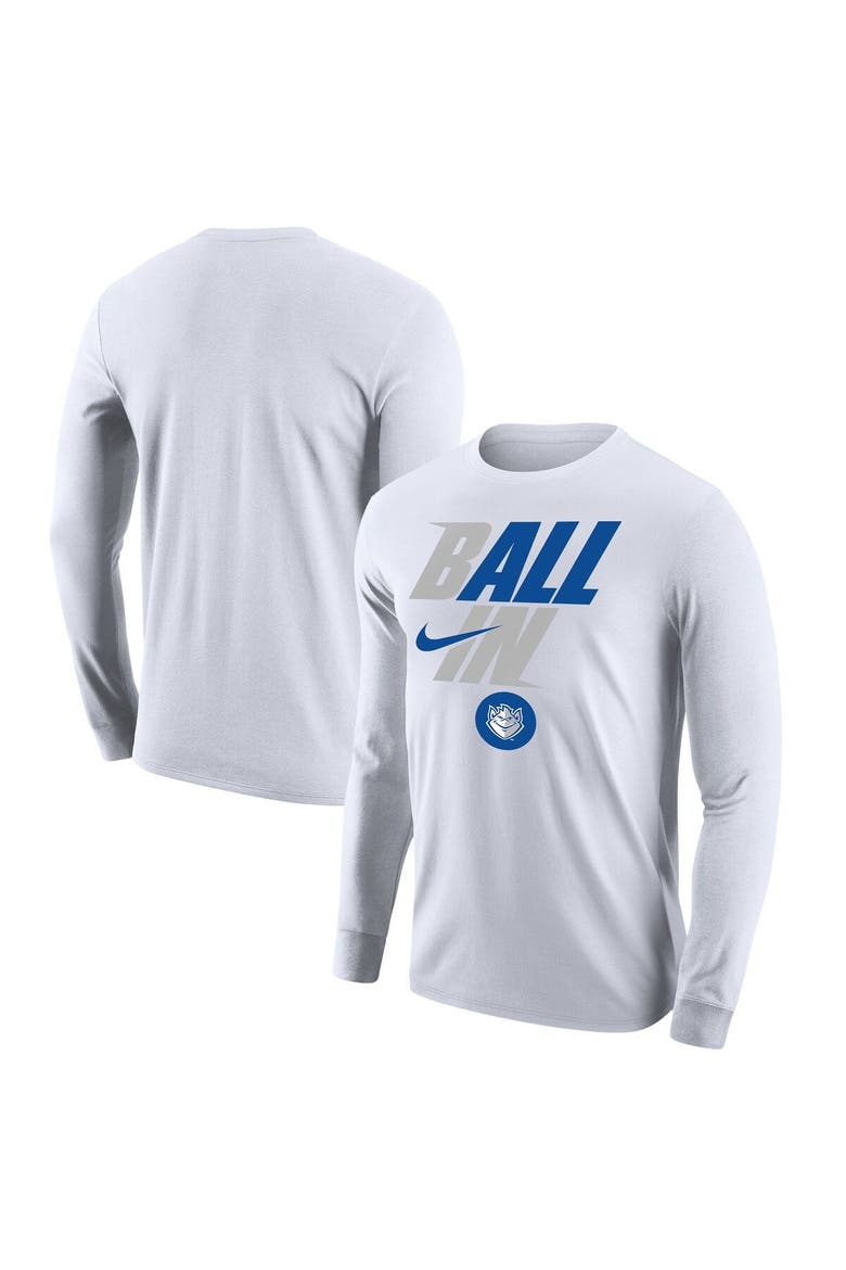 Men's Nike White Saint Louis Billikens Legend Bench Long Sleeve T-Shirt, Alternate, color, White