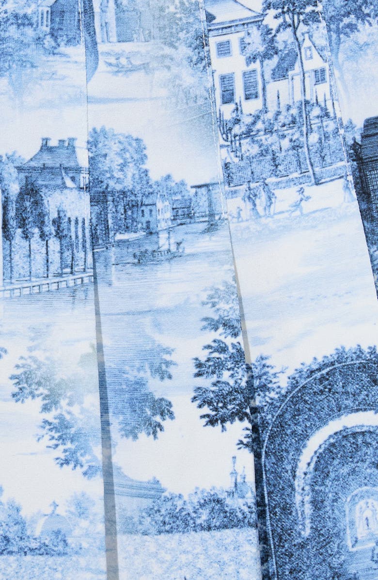 Alice + Olivia Carter Toile Print Pleated Miniskirt, Alternate, color,