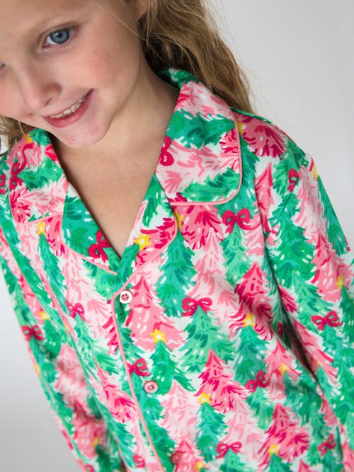 Rufflebutts Holiday Ruffle Flare Pajama Set In Multi