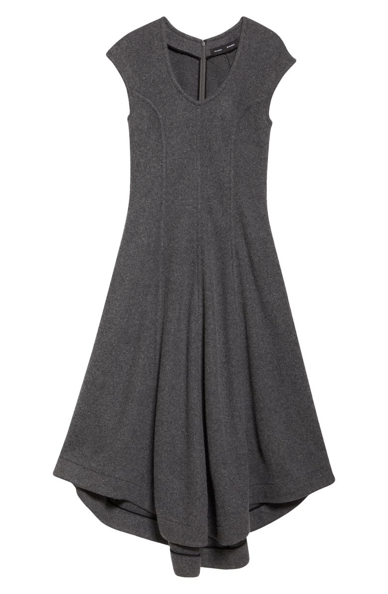 Proenza Schouler Delilah Mélange Heavyweight Jersey Midi Dress, Alternate, color, 