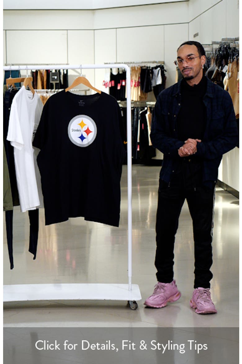 Men's Nike Black Pittsburgh Steelers Primary Logo T-Shirt video