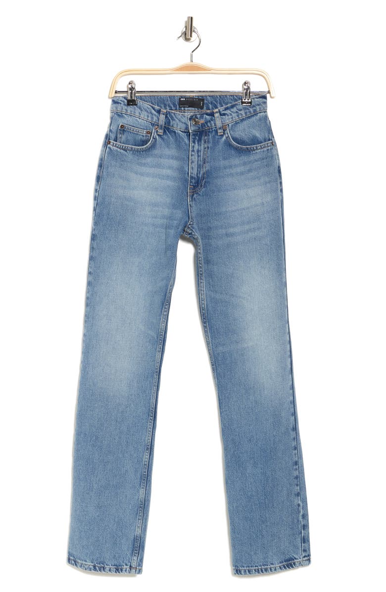 ASOS DESIGN High Rise Flare Cut Jeans, Alternate, color, 