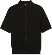 Reiss Phoenix Chevron Knit Button-Up Shirt