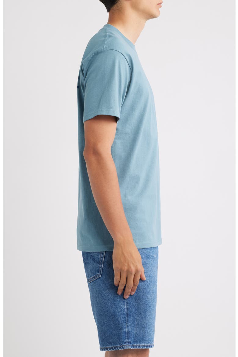 Oath V Cotton Logo Graphic T-Shirt, Alternate, color, OCEAN BREEZE/LIGHT BROWN/BLACK