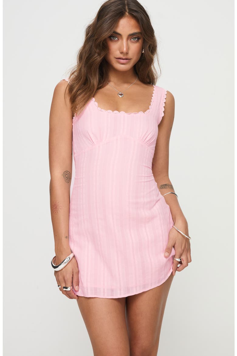 Dasha Fit & Flare Minidress, Alternate, color, PINK