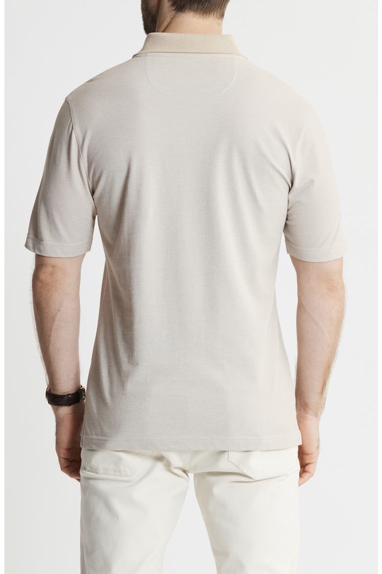 South Hampton Johnny Collar Polo, Alternate, color, KHAKI