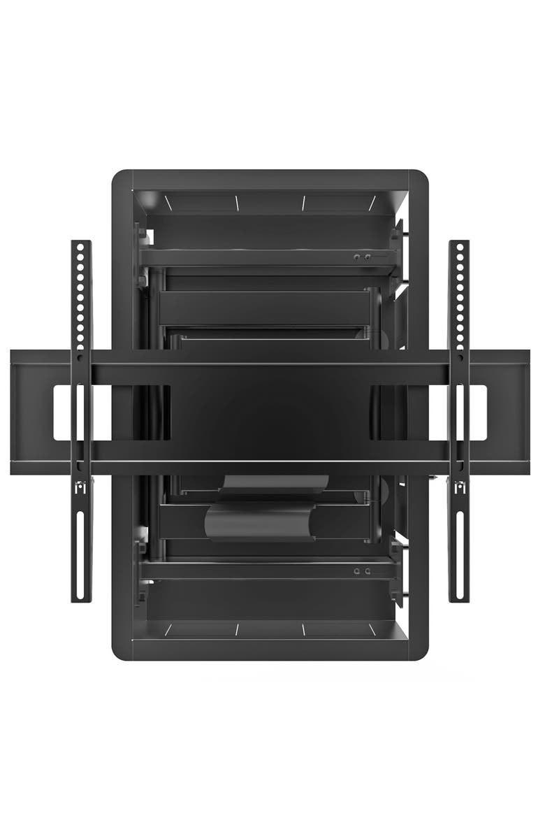R500 Recessed Articulating Full-Motion TV Mount, Alternate, color, Black