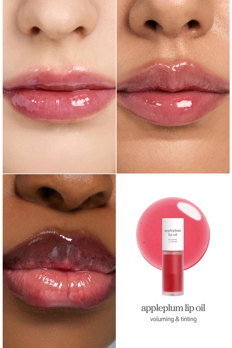 Appleclear Moisturizing & Softening Lip Oil, Alternate, color, APPLEPLUM