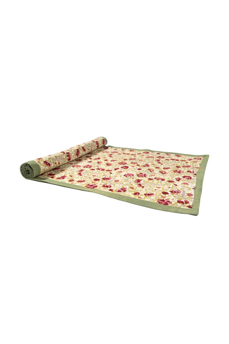 Meadows Runner, Alternate, color, Red/Green 16" x 90"