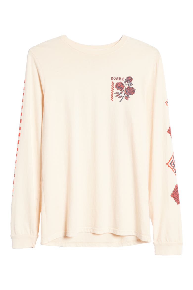 La Rosa Long Sleeve Graphic Tee, Alternate, color, FADED PINK