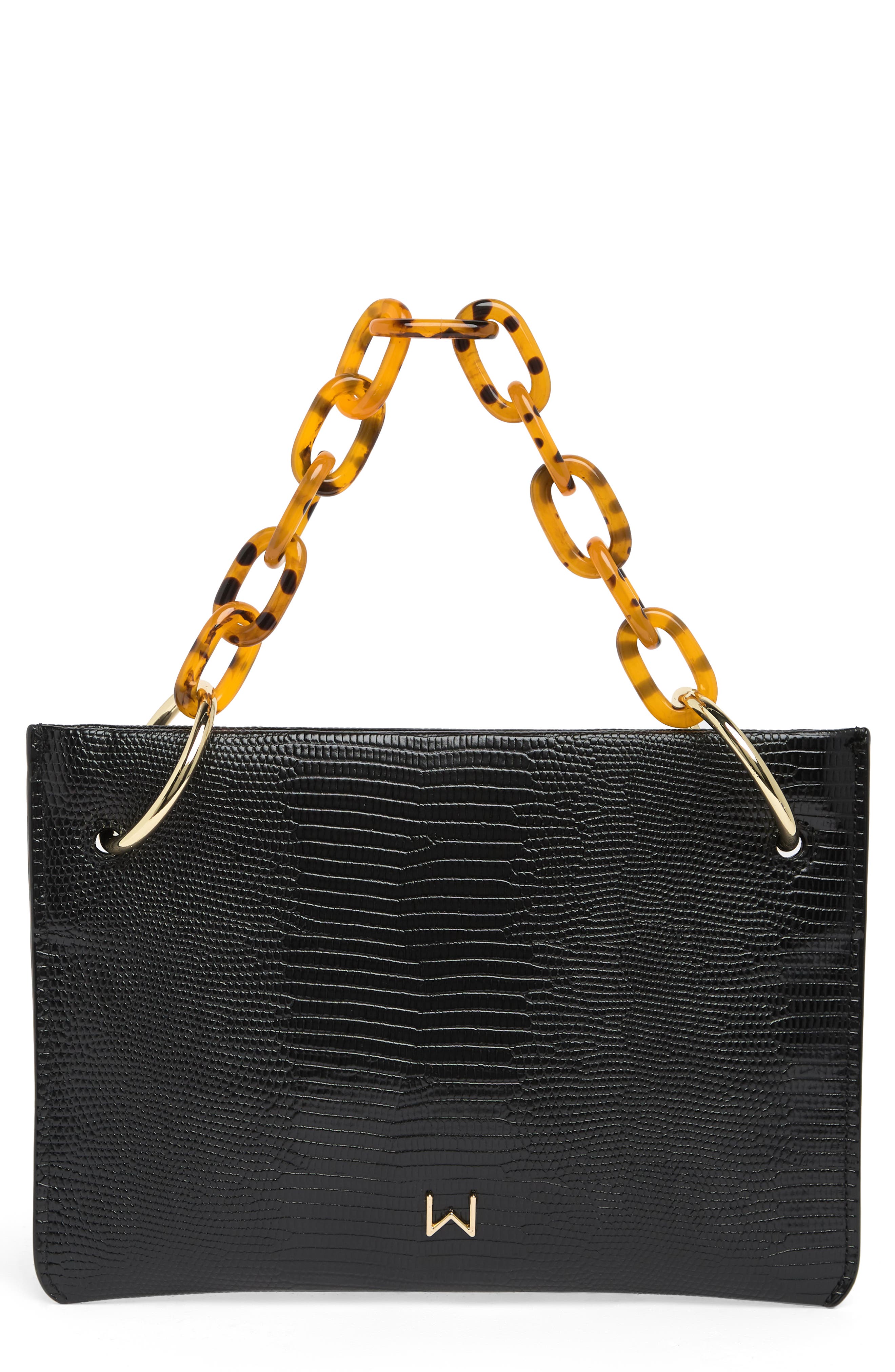 HOUSE OF WANT Vegan Leather Chill Clutch Handbag, Main, color, 