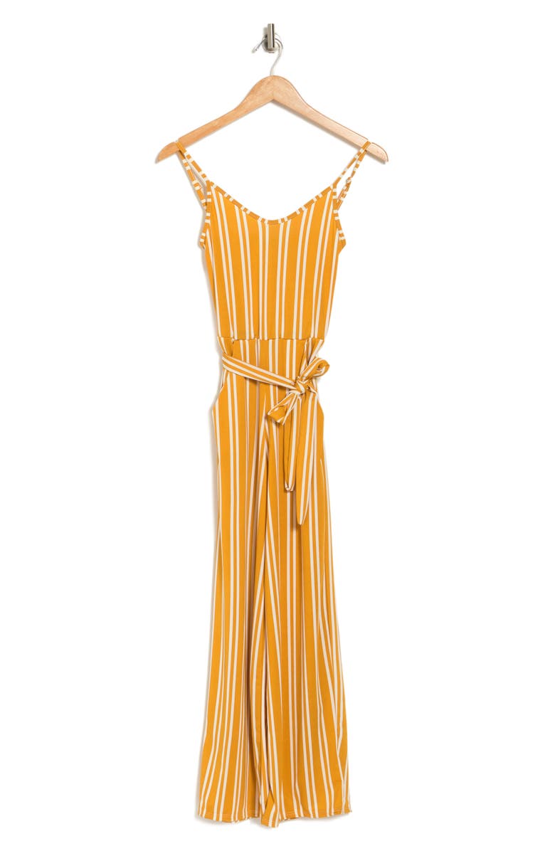 Velvet Torch Striped Tank Jumpsuit, Alternate, color, 