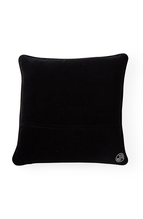 Jonathan Adler Lips Needlepoint Throw Pillow In White