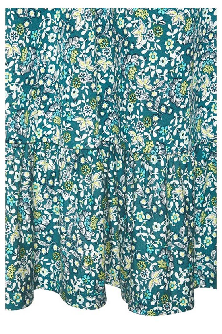 Women's V-Neck Flounce Dress, Alternate, color, Mint Printed